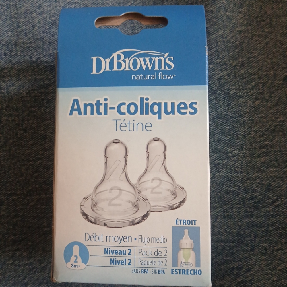 White Anti-Colic Baby Bottle Nipples Accessories